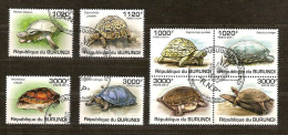 Burundi 2011 OCBn° 1366-73 (°) Used Cote 30 Euro Faune Schildpadden Tortues - Gebruikt