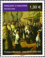 ANDORRA FRANCESA 2006 - PINTURA - PROCESION EN MONTSERRAT  - 1 SELLO - Unused Stamps