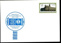 DDR PP21 C1/001 Privat-Postkarte PHILATELISTENVERBAND Berlin 1989 NGK 5,00 € - Cartes Postales Privées - Neuves