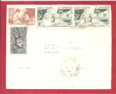 Y&T N°PA 67+296+292 NOUMEA    Vers    FRANCE     Le    1963 - Storia Postale