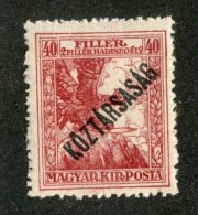 W1388  Hungary 1918  Scott #B60*   Offers Welcome! - Unused Stamps