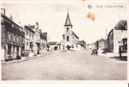 SIVRY - L'Eglise Et La Place - Sivry-Rance