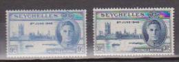 Seychelles, 1946, SG 150-151, Mint Hinged - Seychellen (...-1976)