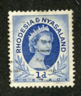 W1544  Rhodesia&Nyasaland 1954 Scott #142 (o)   Offers Welcome! - Rhodésie & Nyasaland (1954-1963)