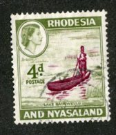 W1546  Rhodesia&Nyasaland 1959 Scott #163 (o)   Offers Welcome! - Rhodesia & Nyasaland (1954-1963)