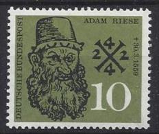 Germany (BRD) 1959  Adam Riese (**) MNH  Mi.308 - Unused Stamps