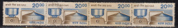 Strip Of 4 Bio Gas, Biogas Used, Energy, 7th Series Definitive, India 2000, Renewable, Environment (sample Image) - Used Stamps