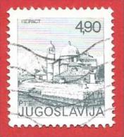 JUGOSLAVIA USATO - 1976 - TURISMO - Moschee - Perast - 4,90 Din. - MICHEL YU 1646 - Usati