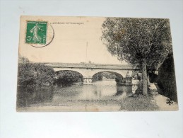 Carte Postale Ancienne : JOYEUSE / Le Pont Sur L' Ozon, En 1908 - Joyeuse