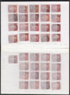 Gran Bretagna 1855 - Yt 14 Used D. 14 Filigrana Grande Corona - Bell´insieme Di 37 Valori - Used Stamps