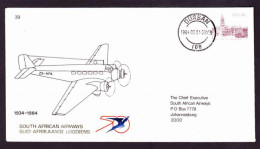 South Africa - 1984 - South African Airways 50th Anniversary - SAAF Flight Cover - Airmail