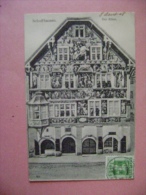 CP SUISSE -   SCHAFFHAUSEN  DER RITTER  N°601 - ECRITE EN 1908 - Hausen Am Albis 