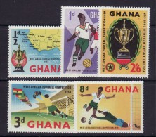 GHANA 1959  MICHEL NO 63-67  MNH - Fußball-Afrikameisterschaft