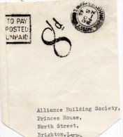 TO PAY POSTED UNPAID  -8d  Stamp - Littlehampton - Sussex  - 1965 - Strafportzegels