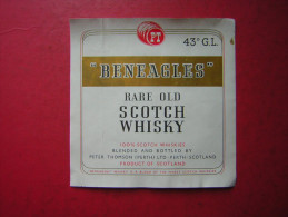 ETIQUETTE  P T  BENEAGLES  RARE OLD SCOTCH WHISKY    43 ° G L - Whisky