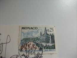 STORIA POSTALE FRANCOBOLLO COMMEMORATIVO Monaco La Cote D'Azur Le Port Et Le Palais Princier - Porto