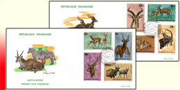 Rwanda 0611/18(o) FDC  Antilopes - 1970-79: FDC
