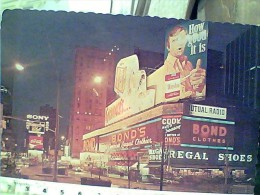 USA NEW YORK TIME SQUARE AT DUSK CIGARETTES WISTON  GORDONS  SONY  COCA COLA  BY NIGHT  V1975 EN9679 - Time Square