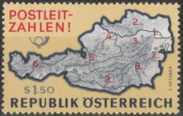 POSTAL HISTORY - POSTCODE ZIPCODE - AUSTRIA ÖSTERREICH 1966 MNH - STAMP DAY JOUR DE TIMBRE Yv 1036 Mi 1201 - Postcode