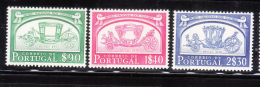 Portugal 1952 National Museum Of Coaches 3v MLH - Unused Stamps