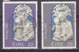 Ierland  1982  Mi.nr. 482-3  Scott 485-6  Used  Christmas Weinachten  Nollaig - Gebraucht