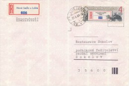 I8678 - Czechoslovakia (1987) 357 34 Nove Sedlo U Lokte (stamp - Manufacturing Defect: Shifted Vertical Perforation) - Variétés Et Curiosités