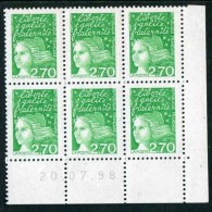 Bloc De 6  Timbres** De 1997  "2,70 - Luquet / LA POSTE - Type I" Avec Date  20 . 07 . 98 - 1990-1999