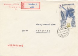 I8679 - Czechoslovakia (1978) 356 05 Sokolov 5 (stamp - Manufacturing Defect: Weak Print The Number "4") - Plaatfouten En Curiosa