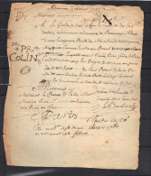 18/8/ 1754  Manuscrit Lettre De Voiture De Beauvais Oise Pour Paris Rue St Denis - ... - 1799