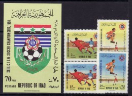 IRAQ 1968  SOCCER  MNH - Unused Stamps