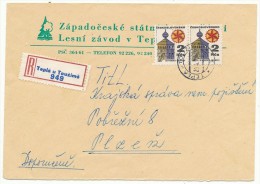 I8695 - Czechoslovakia (1973) Tepla U Touzime (stamp - Manufacturing Defect: Shifted Horizontal Perforation) - Abarten Und Kuriositäten