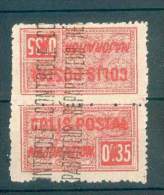 ALGERIE PAIRE TETE-BECHE COLIS POSTAUX  N° 12b COTE 26 EUROS N* Sur 1 Timbre L'autre N** TB - Paketmarken