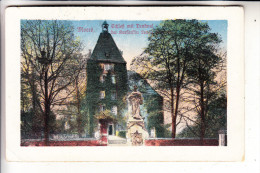 4130 MOERS, Schloß & Denkmal Kurfürstin Luise Henriette, 1919, Nachgebühr - Moers