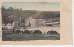 L´ISLE SUR LE DOUBS - La Mairie Et Le Grand Pont  PRIX FIXE - Isle Sur Le Doubs