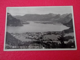 Salzburg Salzbourg St. Gilgen Und Abersee Im Salzkammergut N. 1600 Ed. E. Bahrendt Small Size - St. Gilgen