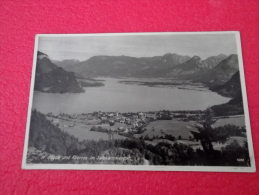 (B) Salzburg Salzbourg St. Gilgen Und Abersee Im Salzkammergut N. 1600 Ed. E. Bahrendt Small Size - St. Gilgen