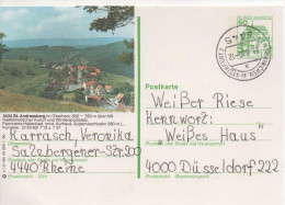 Nr. 2675,  Ganzsache Deutsche Bundespost,   Andreasberg - Cartes Postales Illustrées - Oblitérées