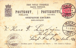 12795# CARTE POSTALE Obl MATRA 1895 HELSINKI FINLANDE SUOMI FINLAND POSTKORT - Covers & Documents