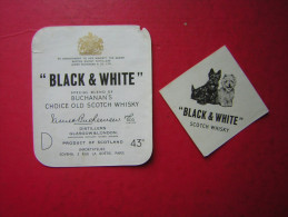 ETIQUETTE   BLACK & WHITE     SCOTCH   WHISKY   43 ° - Whisky