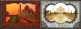 United Nations - Geneva - 2014 - World Heritage - Taj Mahal - Mint Stamp Set With Golden Ink Impint - Nuevos