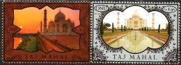 United Nations - Geneva - 2014 - World Heritage - Taj Mahal - Mint Stamp Set With Golden Ink Impint - Nuovi