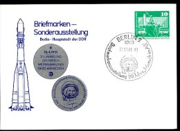 YURI GAGARIN Berlin 1981 East German Private Postal Card PP16 D2/008a Special Postmark NGK 5,00 € - Autres & Non Classés