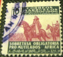 Spanish Morocco 1943 General Franco Obligatory Tax 10c - Used - Spanish Morocco