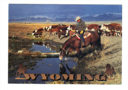 Etats Unis: Wyoming, Fall Roundup On A Big Spread In The Mountainous Ranching Country Of Western Wyoming (14-3630) - Autres & Non Classés