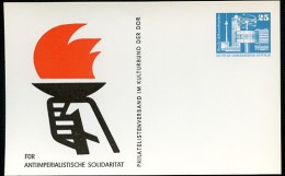 DDR PP17 B1/003 Privat-Postkarte SOLIDARITÄT 1975  NGK 3,00 € - Cartes Postales Privées - Neuves