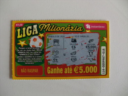 Loterie/ Lottery/ Loteria/ Lotaria Instant Instantânia Raspadinha  Jogo Nº 114 Liga Milionária Portugal - Lotterielose