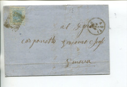 (007) Early Cover Posted From Italy To Genova - 1869 - Interi Postali