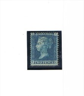 RB 1001 - GB 1870 - 2d Blue Plate 8 - SG 45 - Fine Used Stamp - Oblitérés