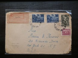 45/707  LETTRE  BULGARIE RECOMM. POUR USA - Covers & Documents