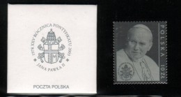 POLAND VATICAN FDC 2003 SAINT ST POPE JOHN PAUL JP2 JPII 25 YEARS PONTIFICATE SILVER STAMP Famous Poles Christianity - Unused Stamps